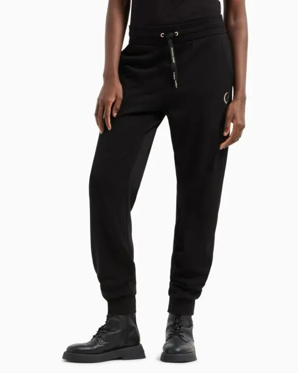 Jogger Pants With Metal Logo Black Women Armani Matching Sets Jogger Pants With Metal Logo Black Women Armani Matching Sets