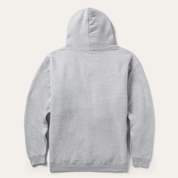 John B Co Hooded Sweatshirt Grey Men Stetson Sweaters and Hoodies