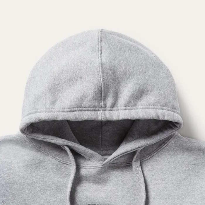 John B Co Hooded Sweatshirt Grey Men Stetson Sweaters and Hoodies