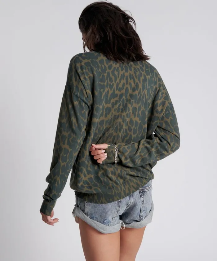 JUNGLE LEOPARD KNIT SWEATER Women One Teaspoon Knitwear JUNGLE LEOPARD KNIT SWEATER Women One Teaspoon Knitwear