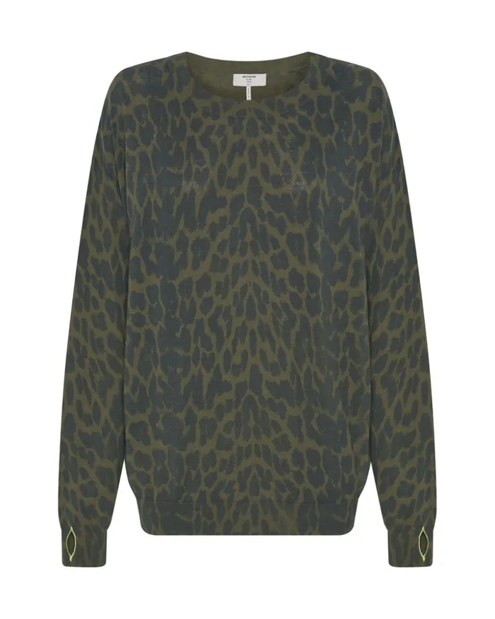 JUNGLE LEOPARD KNIT SWEATER Women One Teaspoon Knitwear JUNGLE LEOPARD KNIT SWEATER Women One Teaspoon Knitwear
