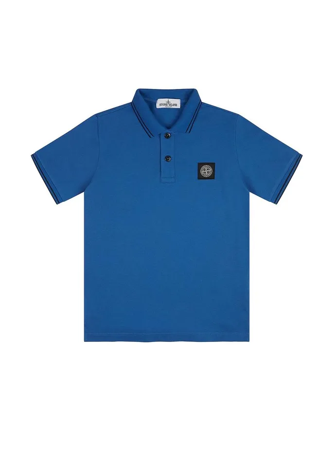Junior 21348 Polo Shirt In Periwinkle Stone Island Polo Shirts