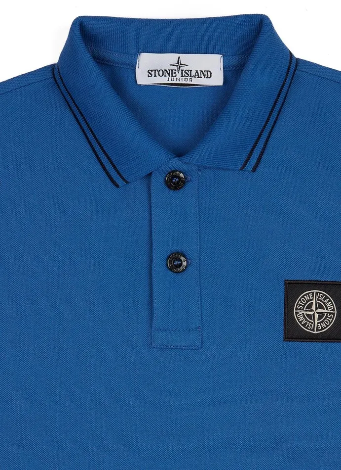 Junior 21348 Polo Shirt In Periwinkle Stone Island Polo Shirts