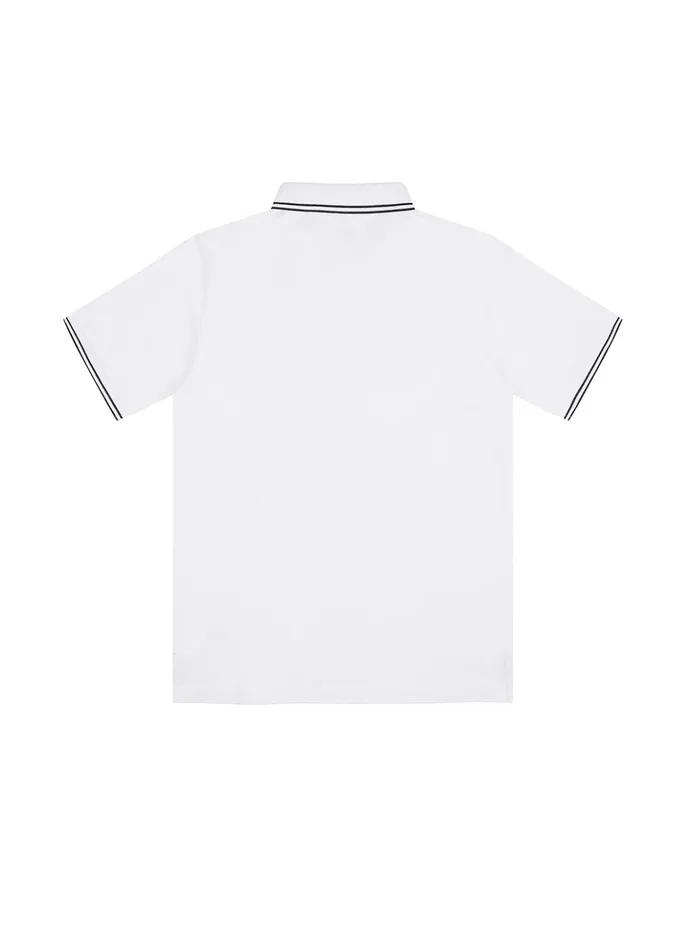 Junior 21348 Polo Shirt In White Stone Island TShirts