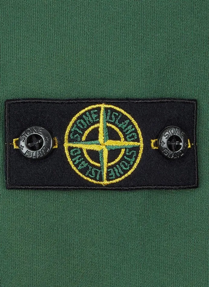 Junior 61640 Hooded Sweatshirt In Bottle Green Stone Island Sweatshirts