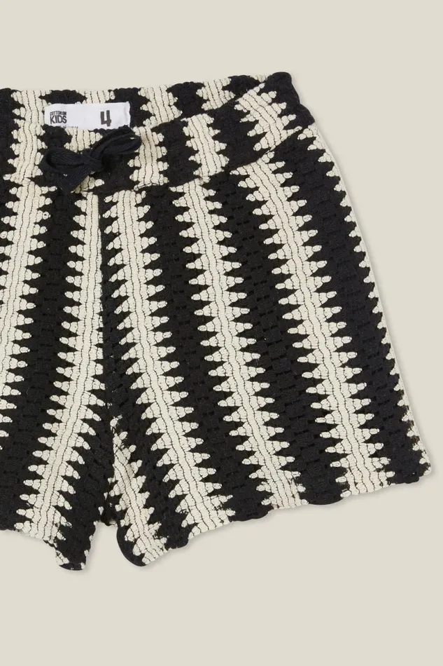 Kai Short Blackvanilla Stripe Girls Cotton On Shorts Skirts and Playsuits Kai Short Blackvanilla Stripe Girls Cotton On Shorts Skirts and Playsuits
