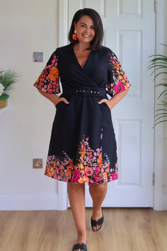 Karen Boarder Print Mini Shirt Dress Women Girl In Mind Shirt Dresses