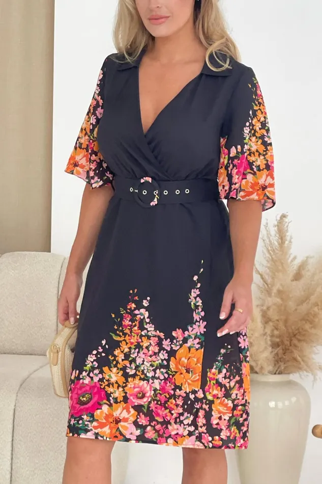 Karen Boarder Print Mini Shirt Dress Women Girl In Mind Shirt Dresses