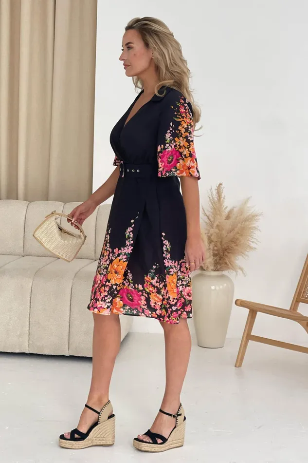 Karen Boarder Print Mini Shirt Dress Women Girl In Mind Shirt Dresses