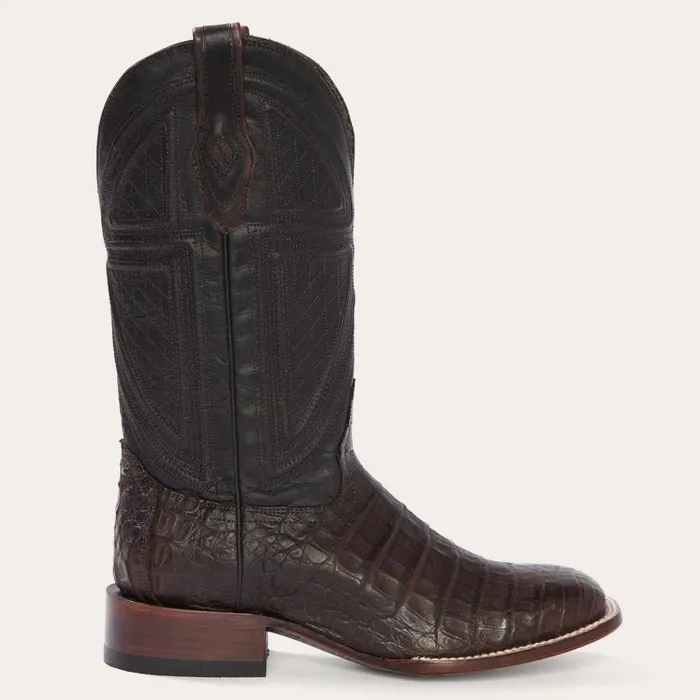 Kaycee Brown Caiman Belly Cowboy Boot Brown Men Stetson Western