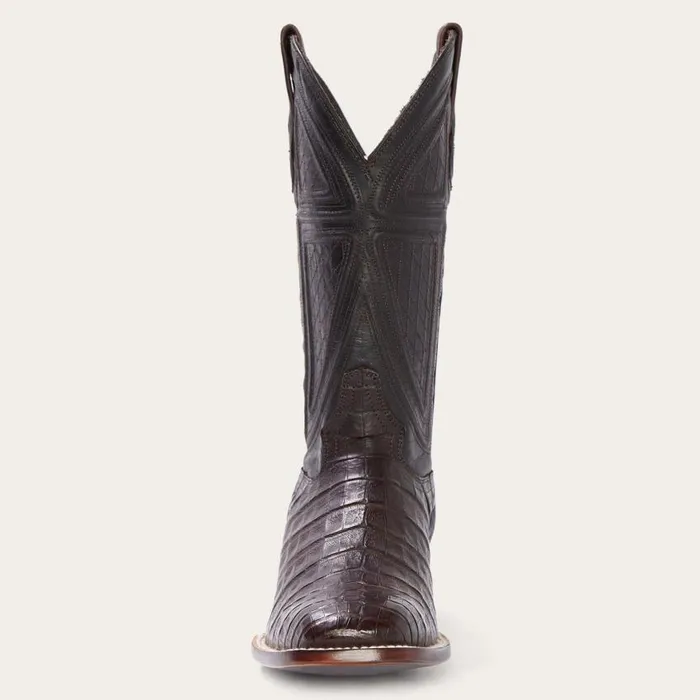 Kaycee Brown Caiman Belly Cowboy Boot Brown Men Stetson Western