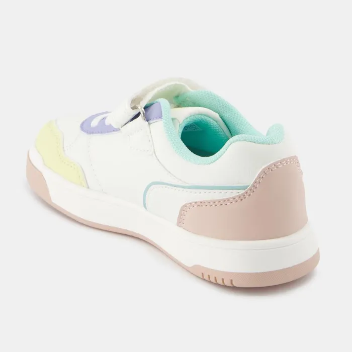 Kid Kids Le Coq Sportif CHAUSSURES ENFANT Shoes LCS COURT BREAKER GIRL PS Kids Optical White Pink