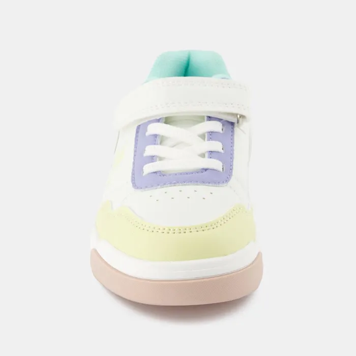 Kid Kids Le Coq Sportif CHAUSSURES ENFANT Shoes LCS COURT BREAKER GIRL PS Kids Optical White Pink
