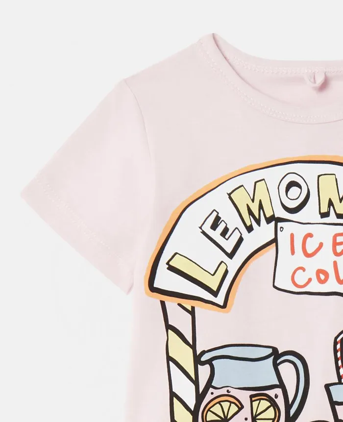 Kids Baby Girls Stella McCartney Candy Floss Stand Jumpsuit Pink