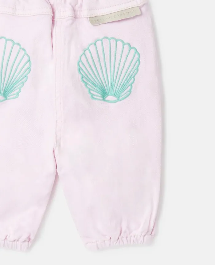 Kids Baby Girls Stella McCartney Organic Cotton Jeans Pink