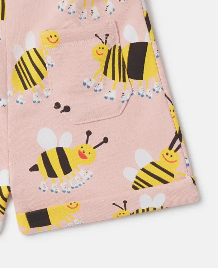Kids Baby Girls Stella McCartney Roller Skate Bumblebee Shorts Pink Multicolour