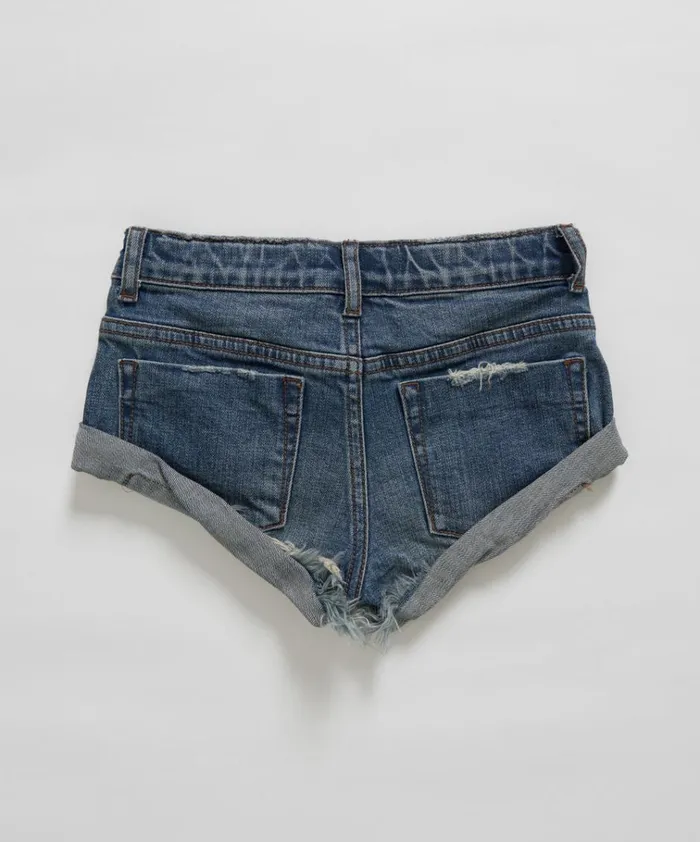 KIDS BANDITS DENIM SHORT BLUE Kids One Teaspoon Kids KIDS BANDITS DENIM SHORT BLUE Kids One Teaspoon Kids