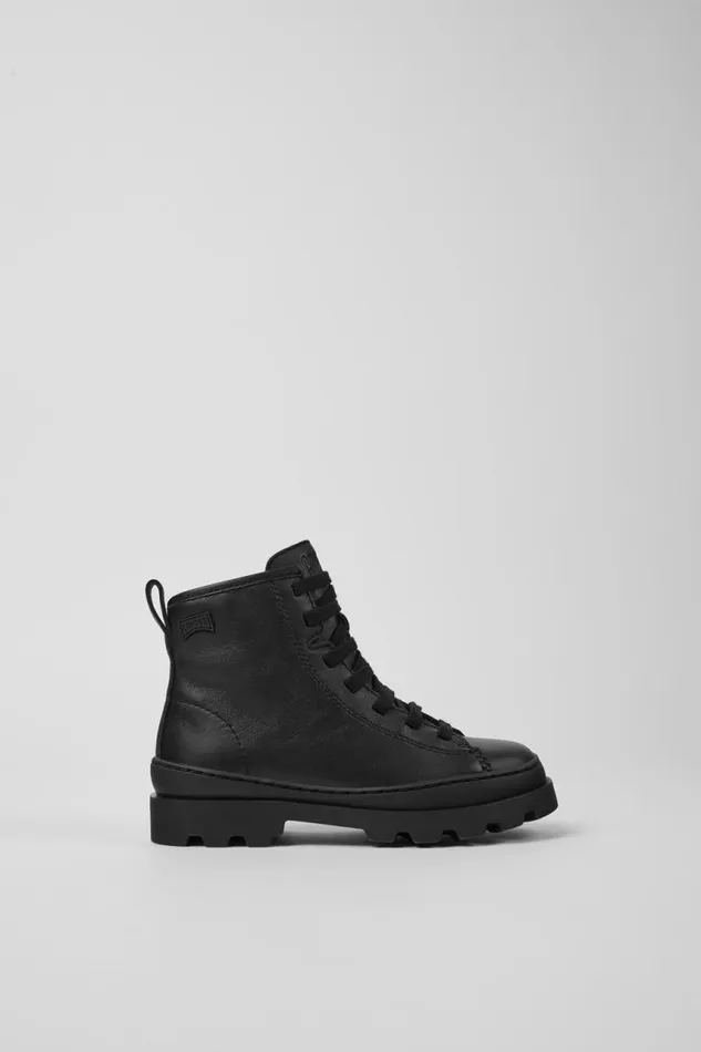 Kids Camper Boots Brutus Black Leather Ankle Boots For Kids Kids Camper Boots Brutus Black Leather Ankle Boots For Kids
