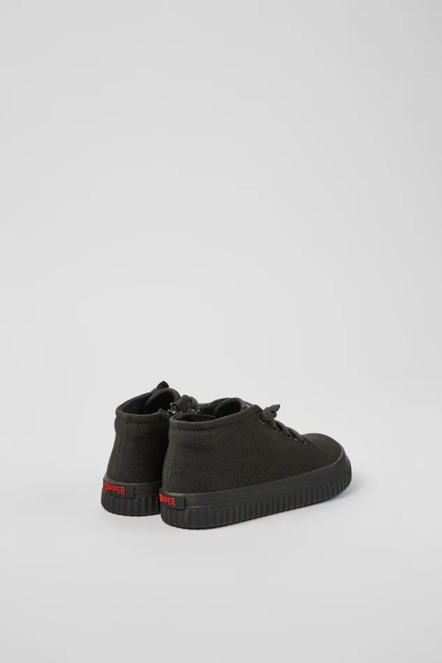 Kids Camper Boots Peu Roda Dark Gray Textile Sneakers For Kids