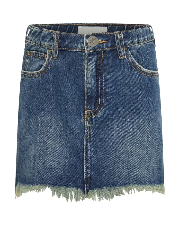 KIDS DIRTY INDIGO 2020 MINI HIGH WAIST DENIM SKIRT Kids One Teaspoon Kids KIDS DIRTY INDIGO 2020 MINI HIGH WAIST DENIM SKIRT Kids One Teaspoon Kids
