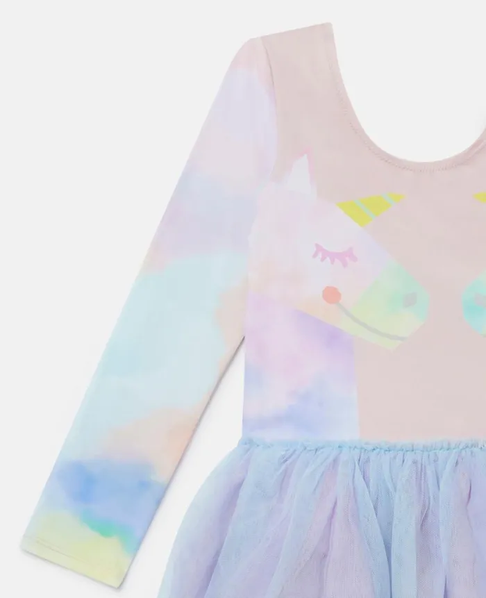 Kids Dresses and Jumpsuits Stella McCartney Rainbow Unicorn Tutu Dress Multicolour