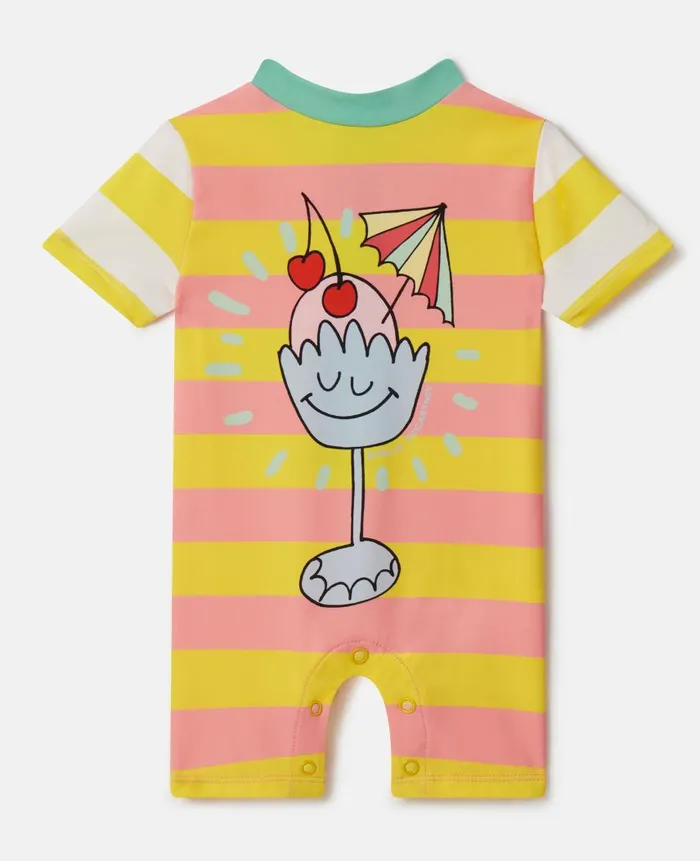 Kids Newborn 0 8211 24 Months Stella McCartney Summer Cocktail Striped Swimsuit Orange Kids Newborn 0 8211 24 Months Stella McCartney Summer Cocktail Striped Swimsuit Orange