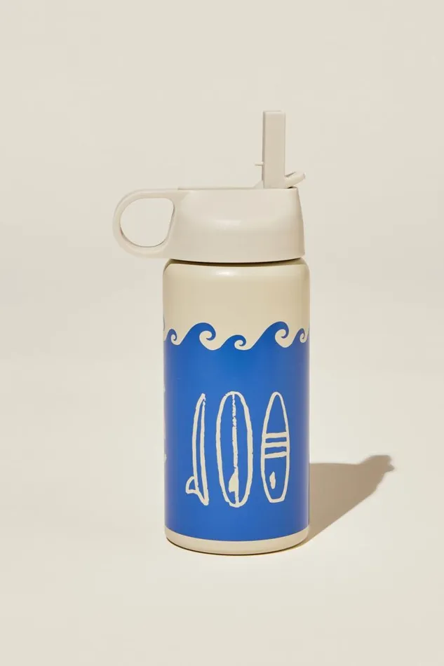 Kids OnTheGo Drink Bottle Rainy Daysantorini Tile GirlsBoys Cotton On Drink Bottles