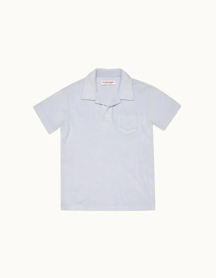 Kids Orlebar Brown Kids Digby Towelling Light Island Sky