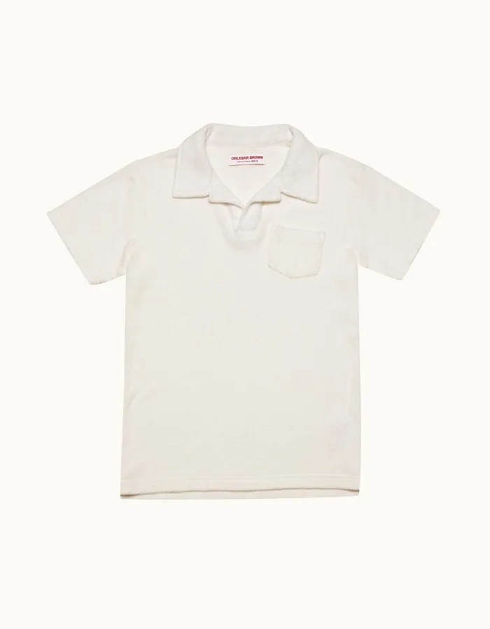 Kids Orlebar Brown Kids Digby Towelling White