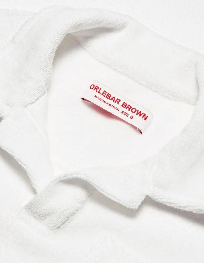 Kids Orlebar Brown Kids Digby Towelling White