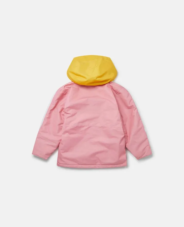Kids Outerwear Stella McCartney Colourblock Hooded Ski Jacket Multicolour
