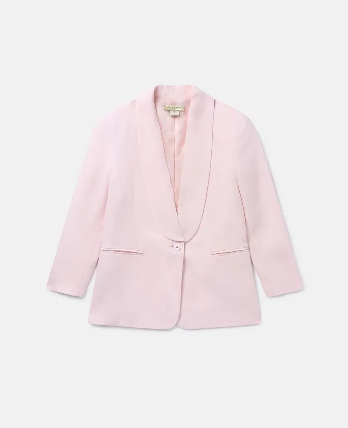 Kids Outerwear Stella McCartney Shawl Lapel Blazer Pink