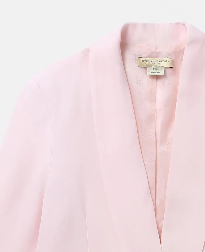 Kids Outerwear Stella McCartney Shawl Lapel Blazer Pink