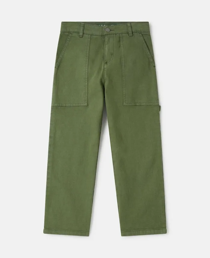 Kids Pants and Shorts Stella McCartney Patch Pocket Trousers Green