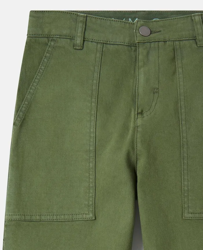 Kids Pants and Shorts Stella McCartney Patch Pocket Trousers Green