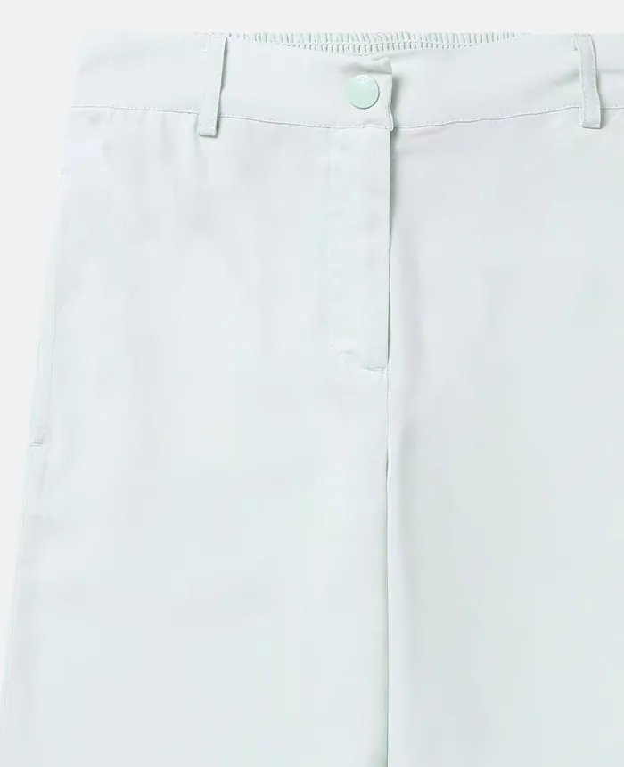 Kids Pants and Shorts Stella McCartney Scalloped Edge Wide Leg Trousers Green