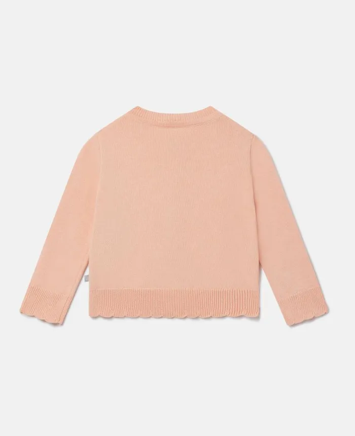 Kids Sweaters and Cardigans Stella McCartney Sunflower Cardigan Pink