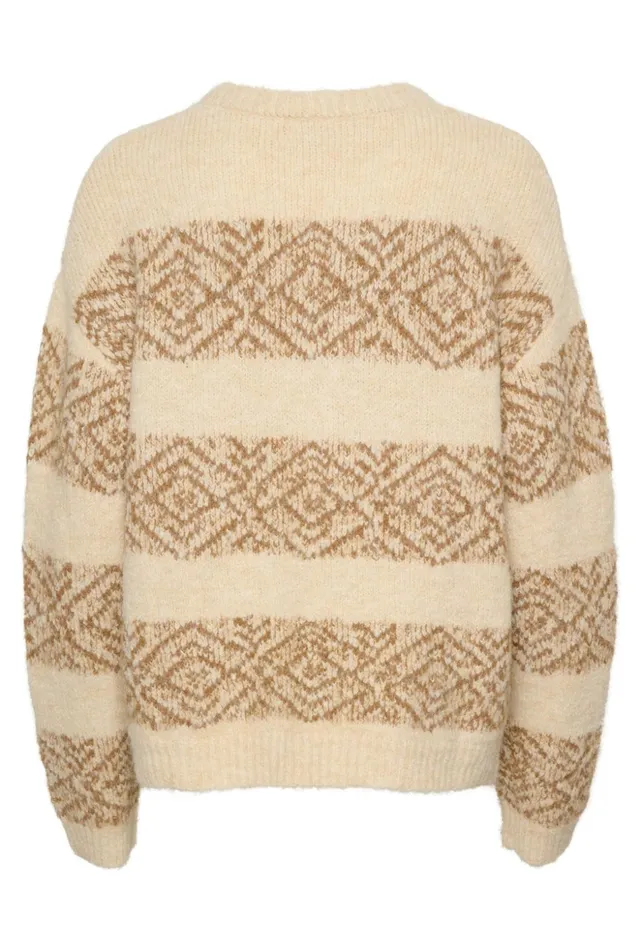 Knitwear and Cardigans Women CULTURE CUIona Pullover Whitecap Melange