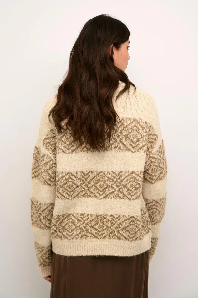 Knitwear and Cardigans Women CULTURE CUIona Pullover Whitecap Melange