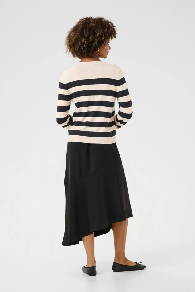 Knitwear and Cardigans Women CULTURE CUsabi Cardigan Whitecapsalute Stripe