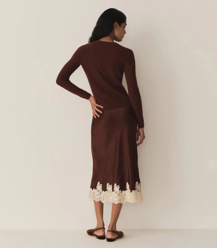 Knitwear Women DEN Hyeres Cashmere Sweater Dark Garnet Knitwear Women DEN Hyeres Cashmere Sweater Dark Garnet