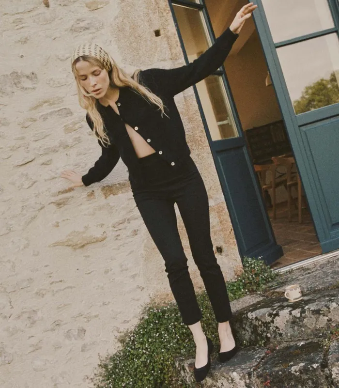Knitwear Women DEN Petra Cardigan Black Knitwear Women DEN Petra Cardigan Black