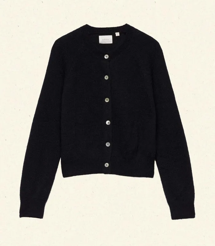 Knitwear Women DEN Petra Cardigan Black Knitwear Women DEN Petra Cardigan Black