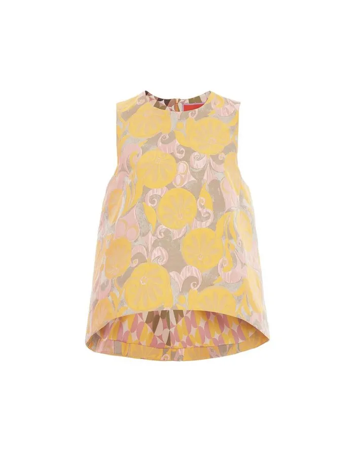 La Scala Top Moonflower Yellow Women La Double J Shirts and Tops La Scala Top Moonflower Yellow Women La Double J Shirts and Tops