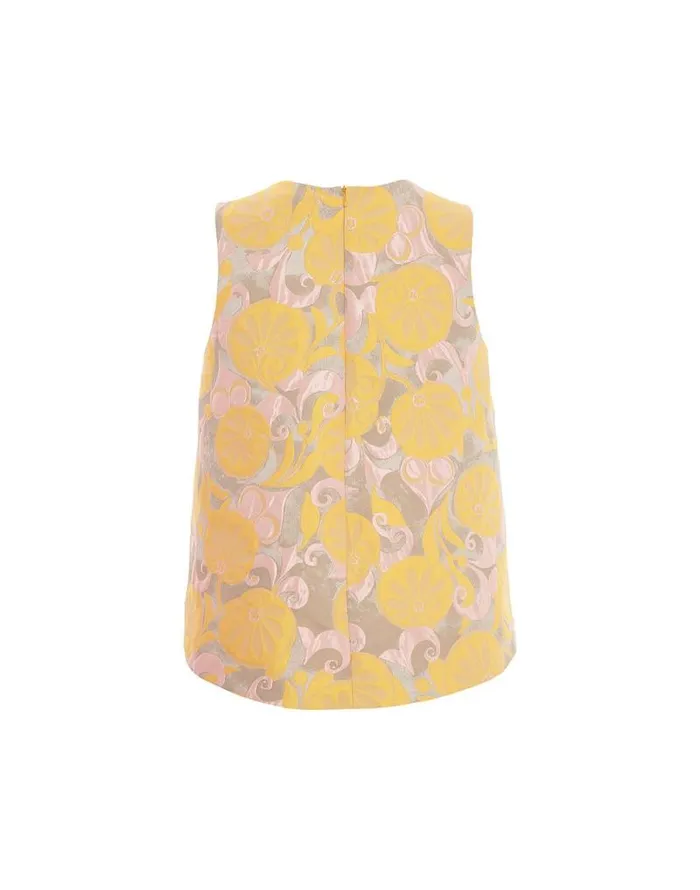 La Scala Top Moonflower Yellow Women La Double J Shirts and Tops La Scala Top Moonflower Yellow Women La Double J Shirts and Tops