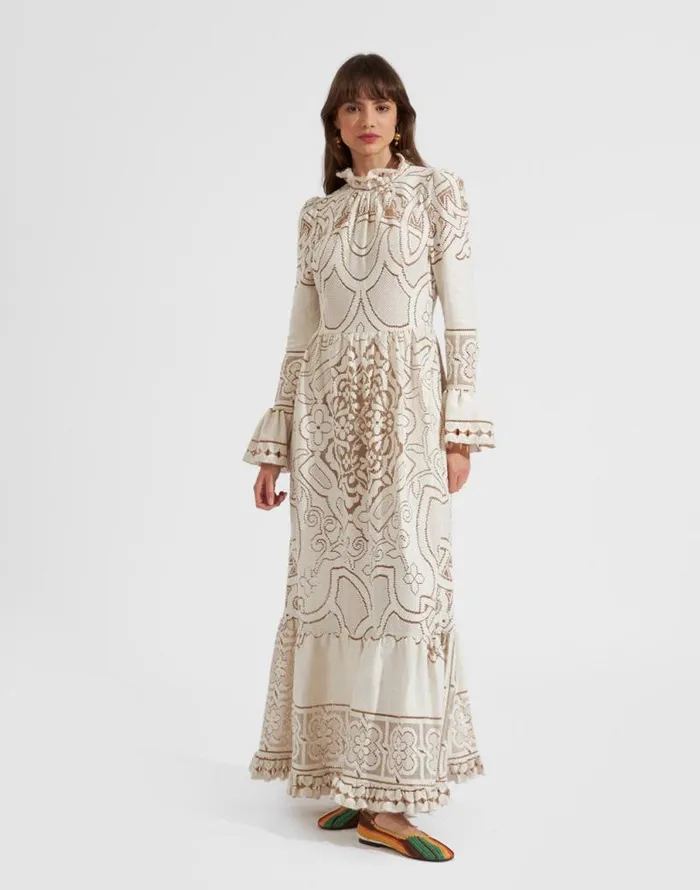 Lacey Visconti Dress Solid White Smoke Women La Double J Dresses