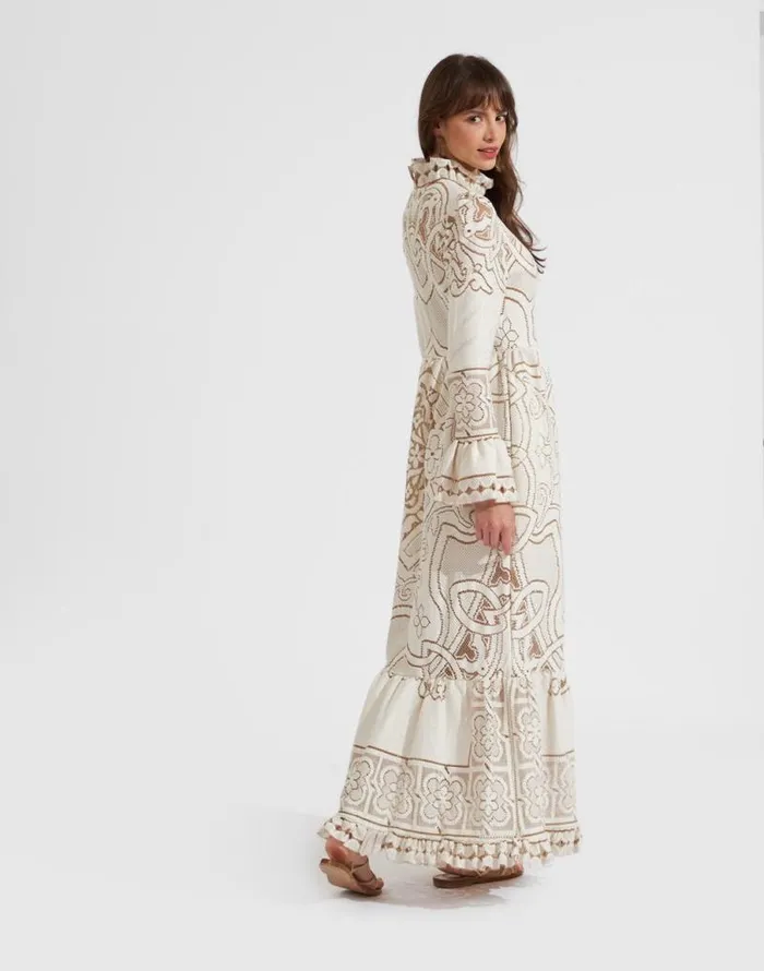 Lacey Visconti Dress Solid White Smoke Women La Double J Dresses Lacey Visconti Dress Solid White Smoke Women La Double J Dresses