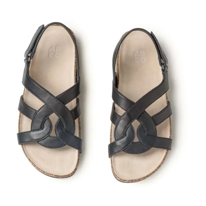 Lanai Sandal Metatarsal Black Womens Abeo Sandals