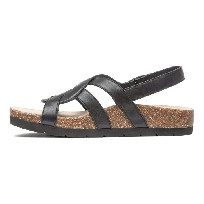 Lanai Sandal Metatarsal Black Womens Abeo Sandals