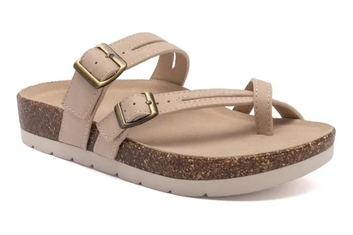 Lanai Thong Sandal Beige Womens Abeo Sandals